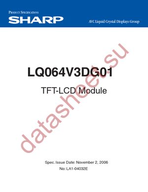 LQ064V3DG01 datasheet  